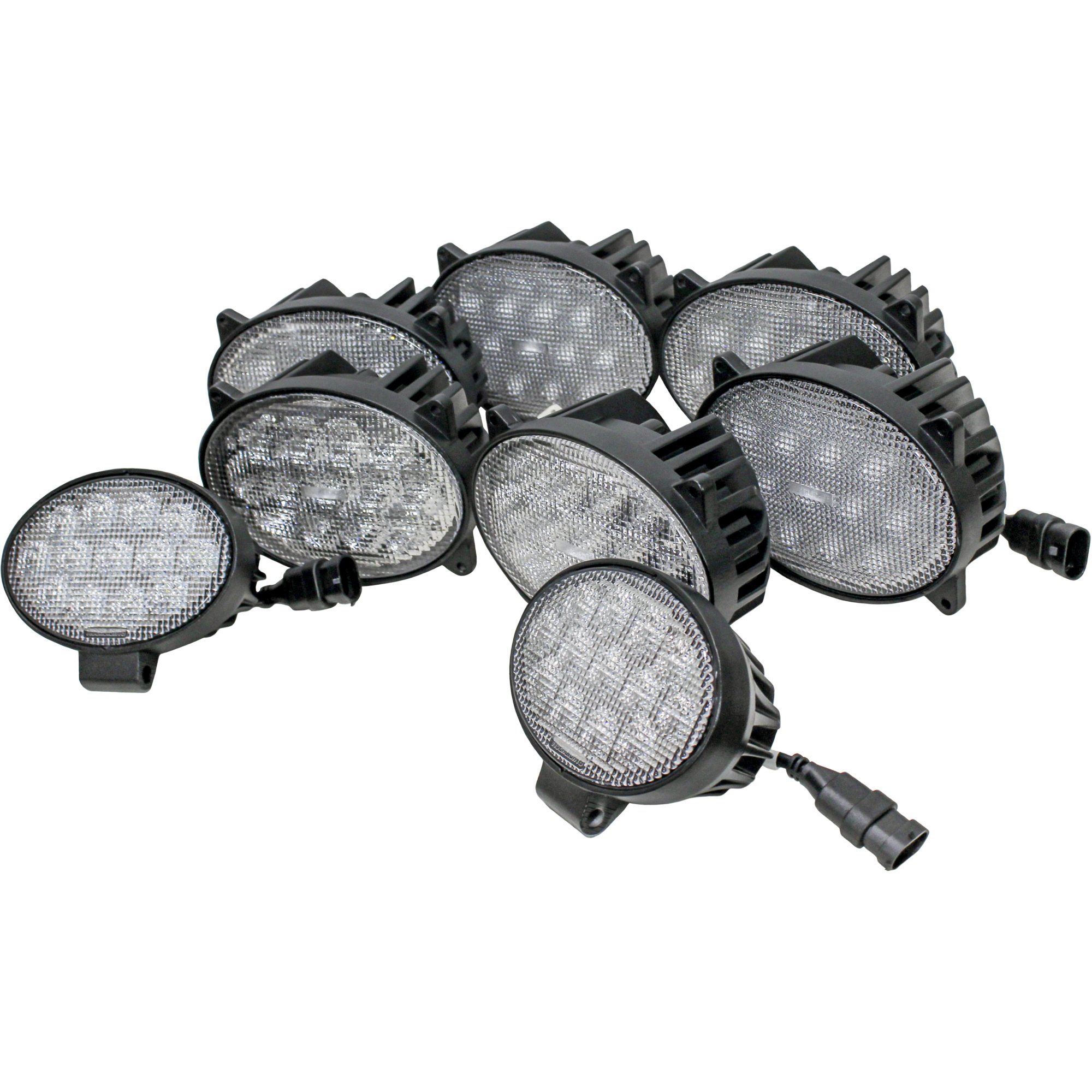Tiger Lights, Case IH 5088-9230 Combine LED Cab Light Kit, Light Type LED, Included (qty.) 8 Model# TL7120-KIT